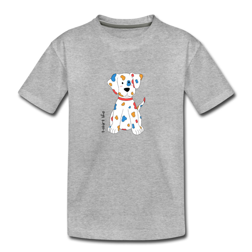 Toddler Premium Puppy T-Shirt - heather gray