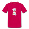 Toddler Premium Puppy T-Shirt - dark pink