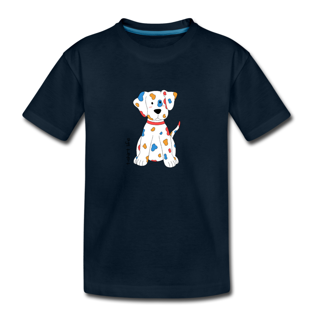 Toddler Premium Puppy T-Shirt - deep navy