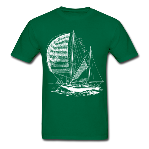 Adult Boat T-shirt - bottlegreen