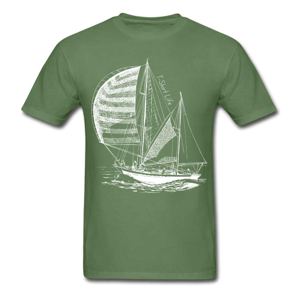 Adult Boat T-shirt - military green