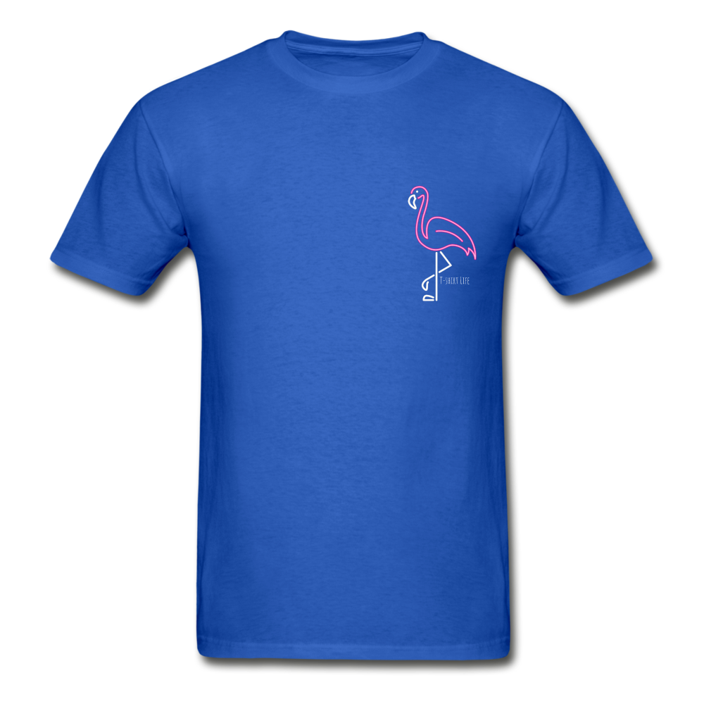Flamingo Tee - royal blue