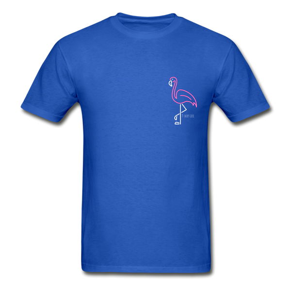 Flamingo Tee - royal blue