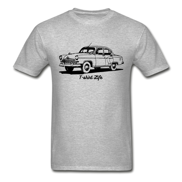 Vintage Car Tee - heather gray