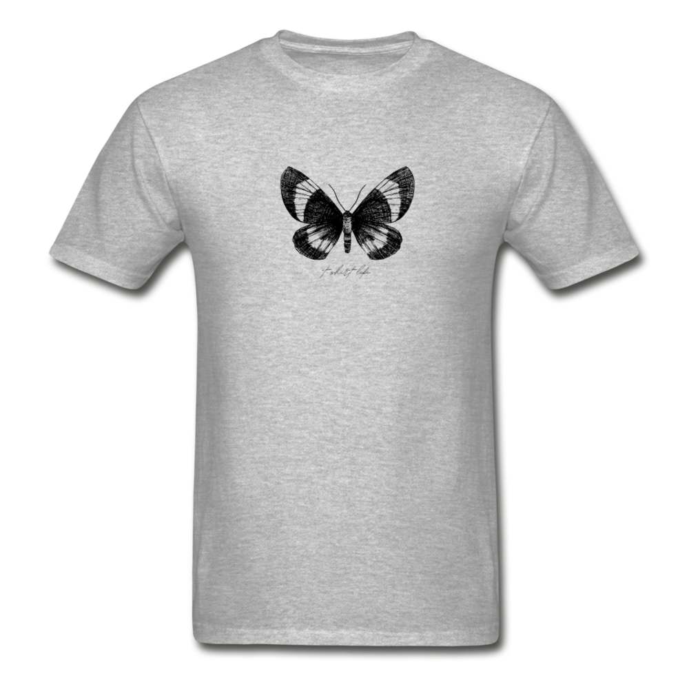 Butterfly Vintage Tee - heather gray