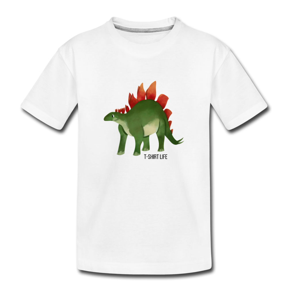 Toddler Premium Dino T-shirt - white