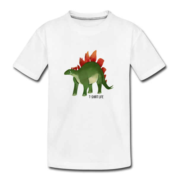 Toddler Premium Dino T-shirt - white