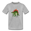 Toddler Premium Dino T-shirt - heather gray