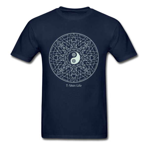 Ying Yang Tee - navy