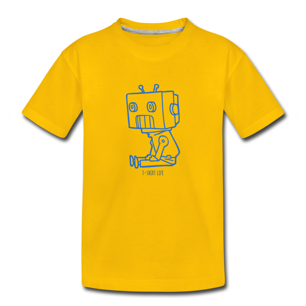 Kids' Premium Robot T-Shirt - sun yellow