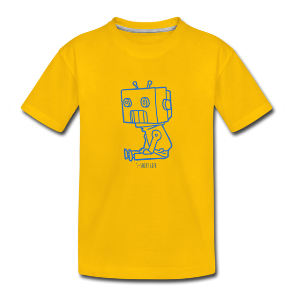 Kids' Premium Robot T-Shirt - sun yellow