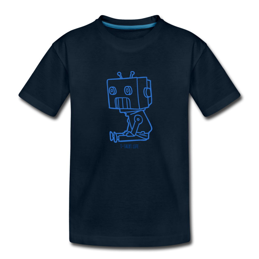 Kids' Premium Robot T-Shirt - deep navy