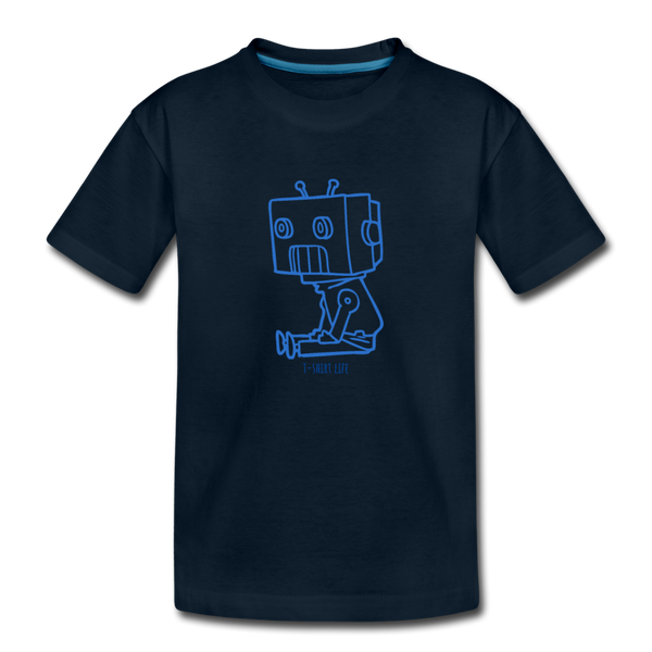 Kids' Premium Robot T-Shirt - deep navy