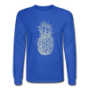 Pineapple Long Sleeve Tee - royal blue
