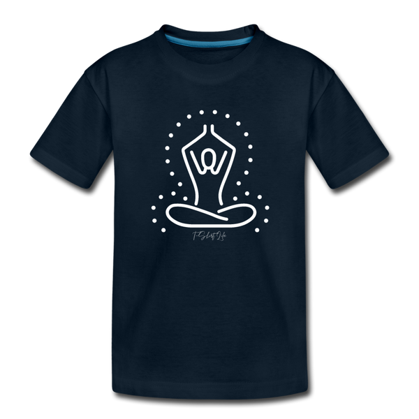 Kids' Premium Yoga T-Shirt - deep navy