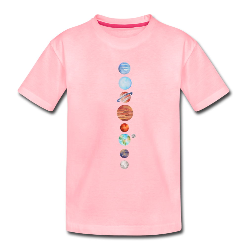 Kids' Premium Planet T-Shirt - pink