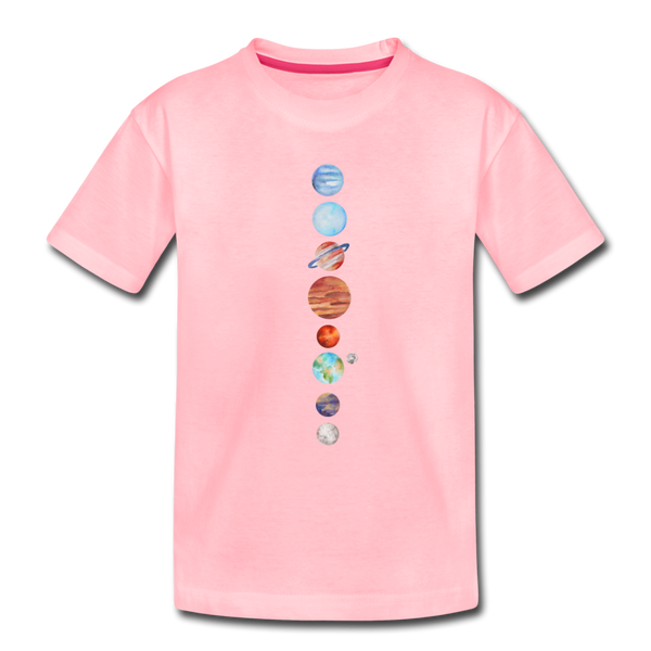 Kids' Premium Planet T-Shirt - pink