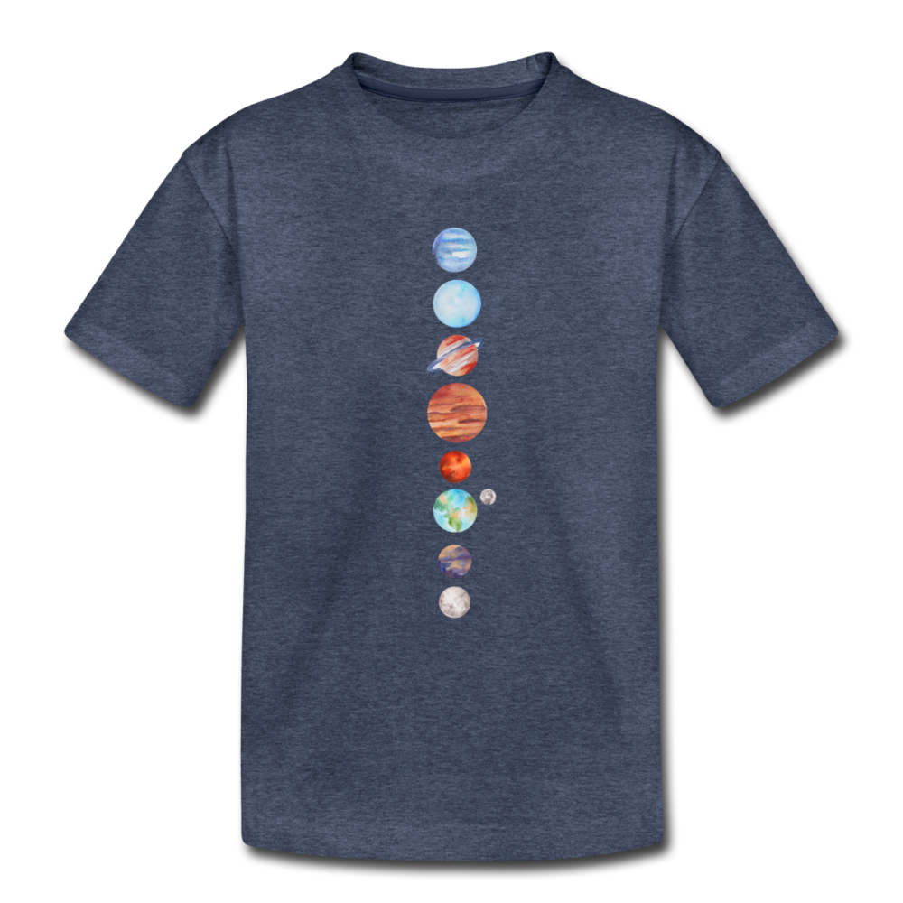 Kids' Premium Planet T-Shirt - heather blue