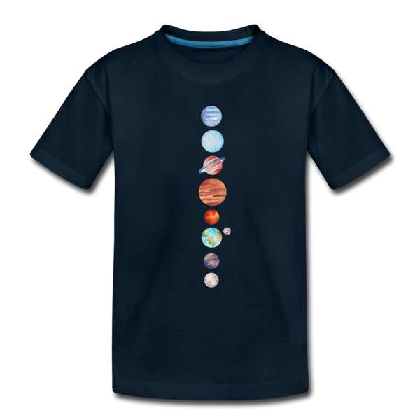 Kids' Premium Planet T-Shirt - deep navy