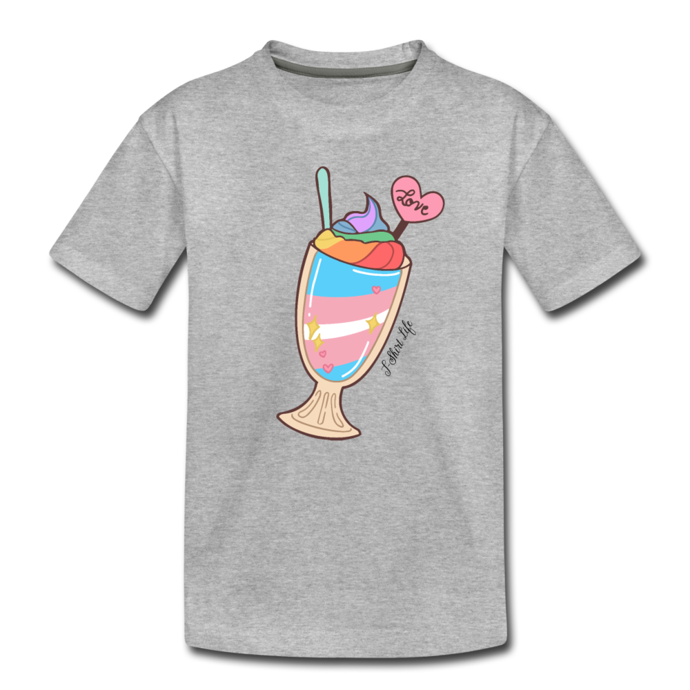 Kids' Premium Milkshake T-Shirt - heather gray