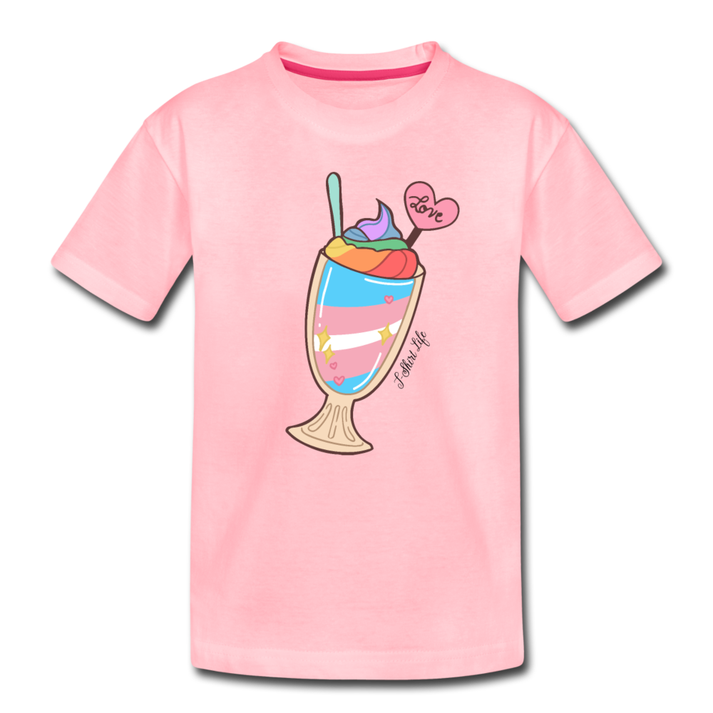 Kids' Premium Milkshake T-Shirt - pink