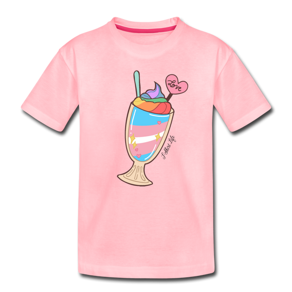 Kids' Premium Milkshake T-Shirt - pink