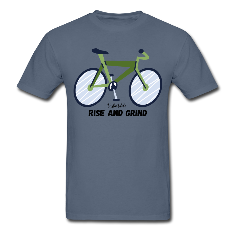 Rise and Grind Tee - denim