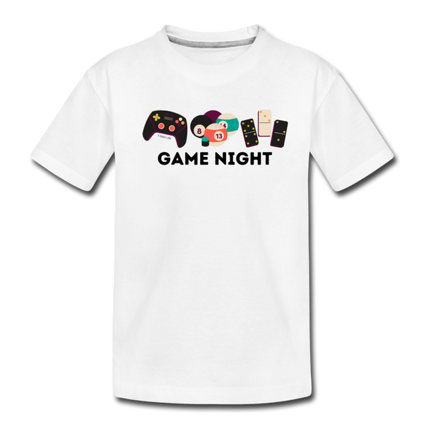 Kids' Premium Game Night T-Shirt - white