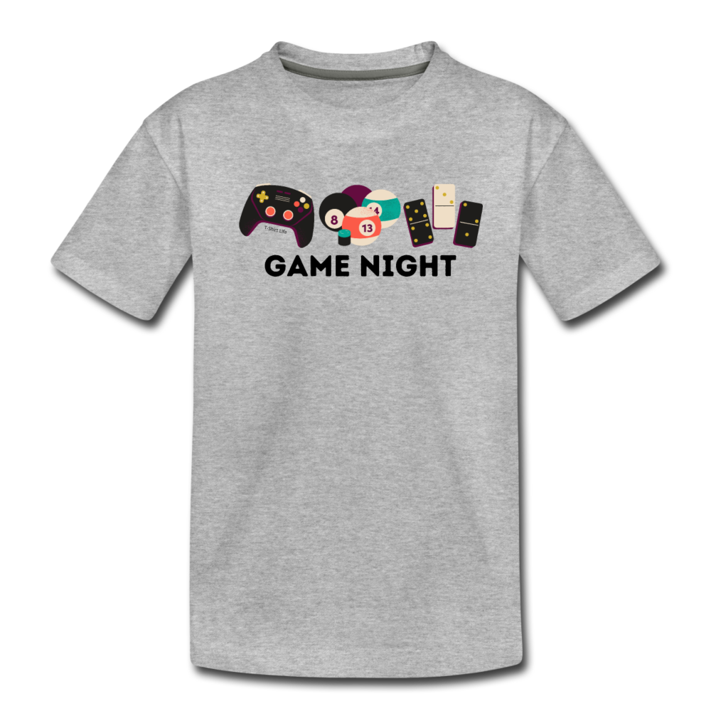 Kids' Premium Game Night T-Shirt - heather gray