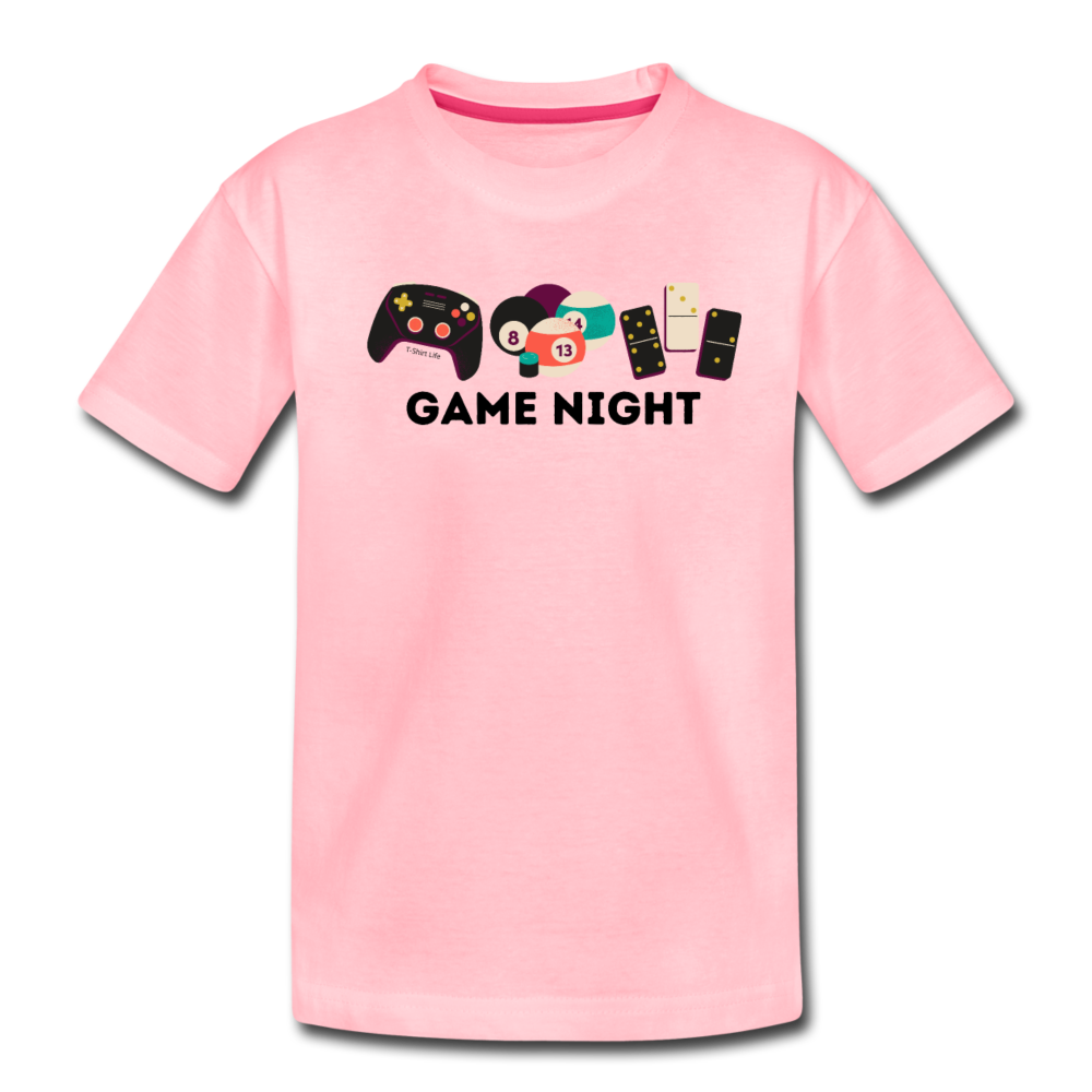 Kids' Premium Game Night T-Shirt - pink