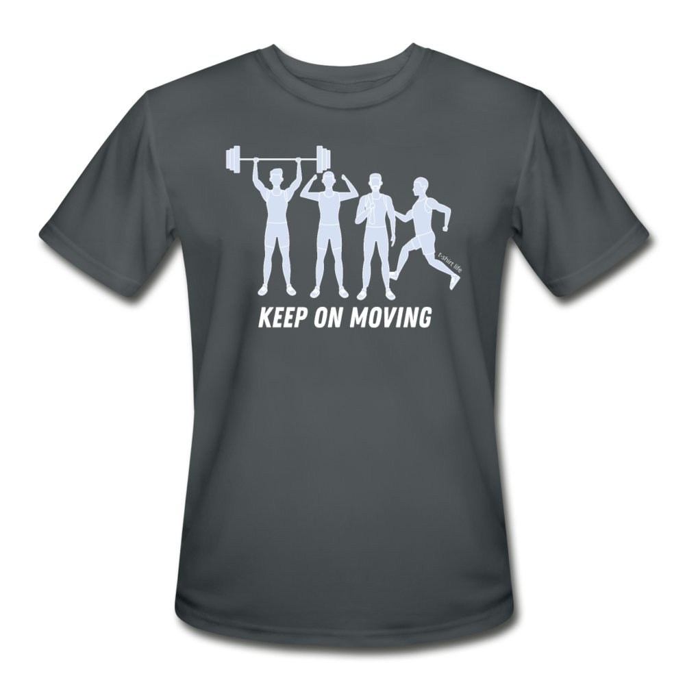 Dry Fit Keep Moving Tee - charcoal