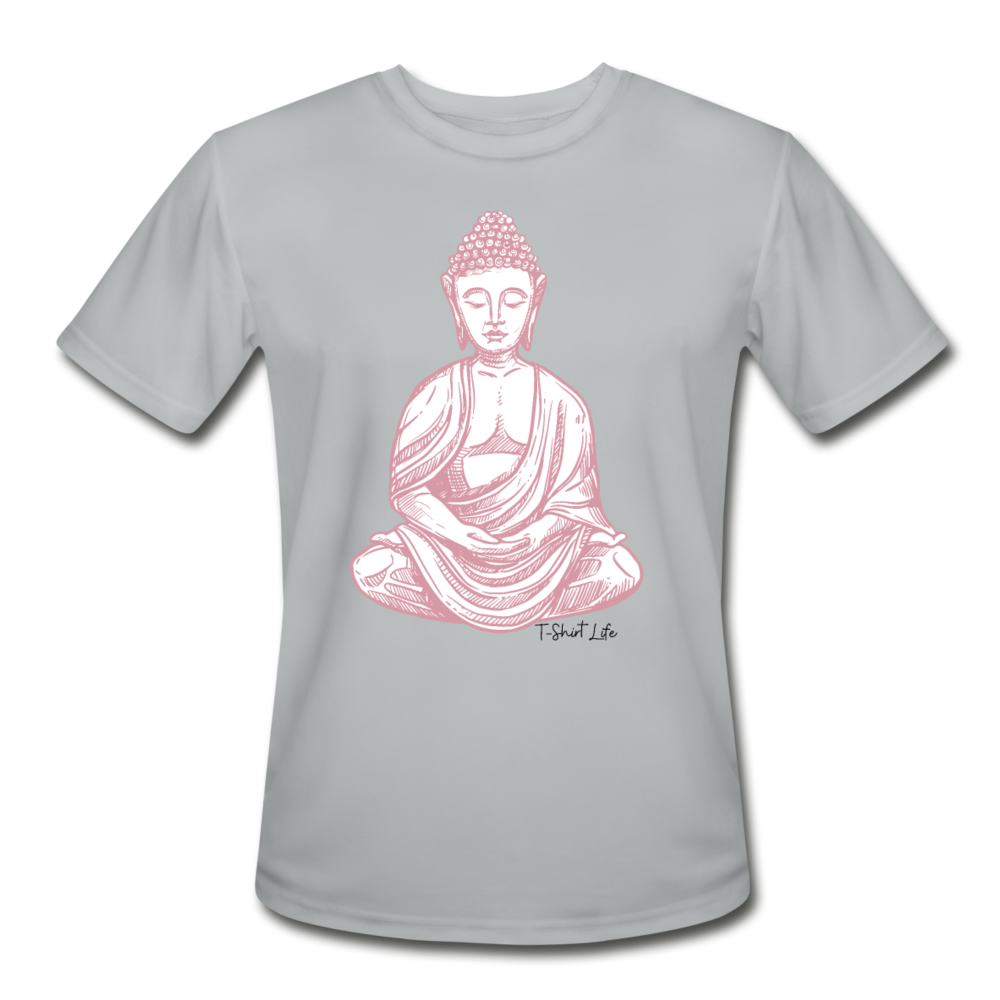 Dry Fit Buddha Tee - silver