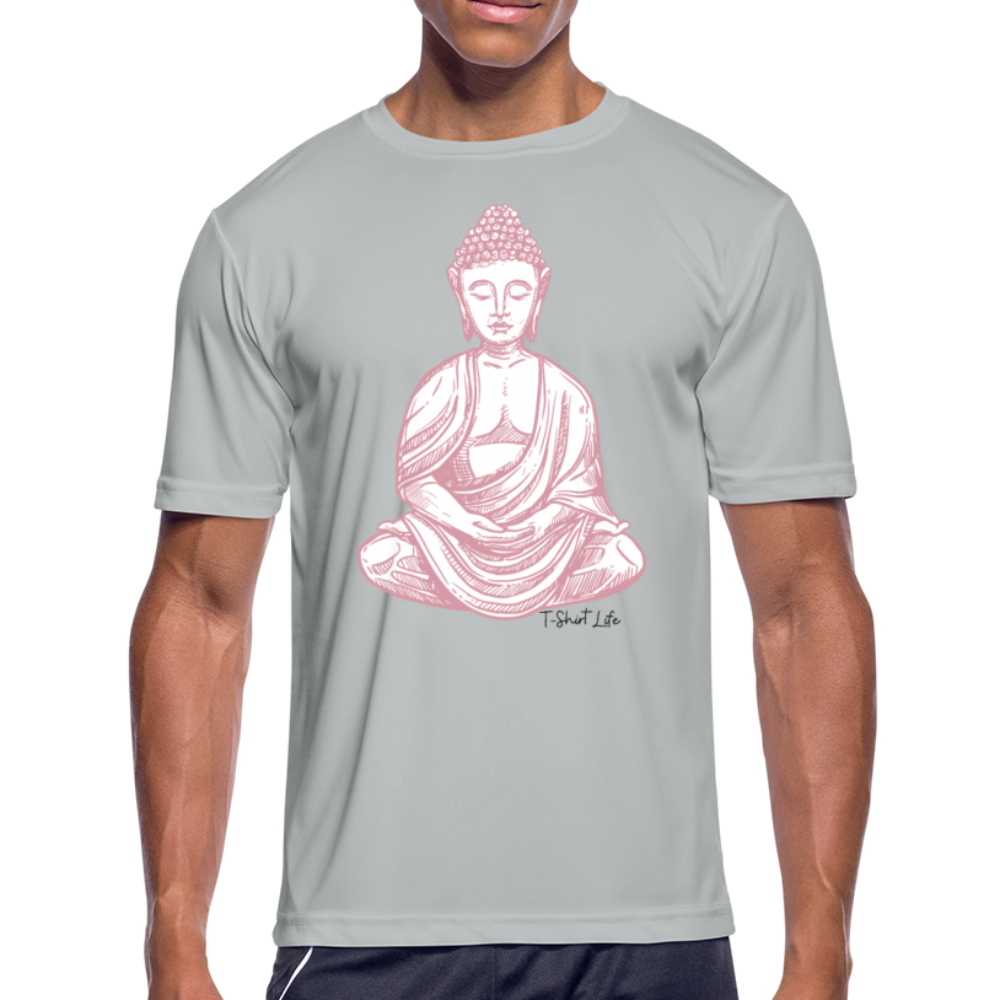 Dry Fit Buddha Tee - silver