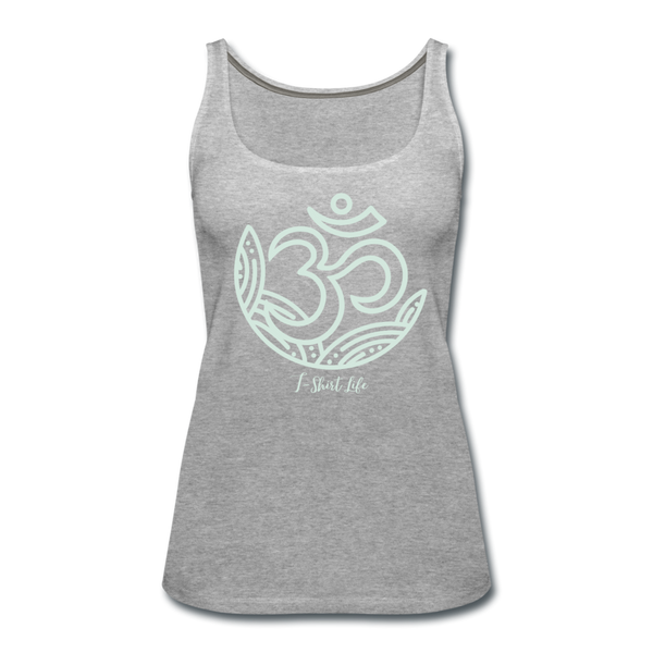 Women’s Yoga Om Tank - heather gray
