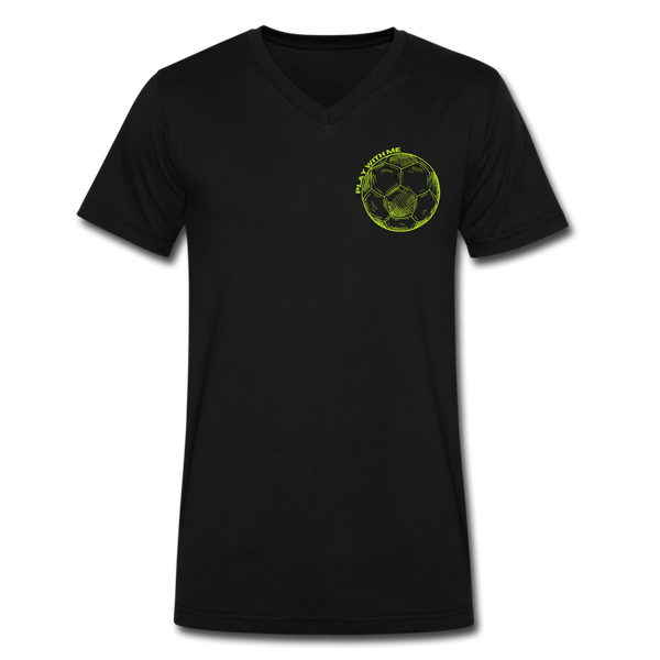 Premium V-Neck Soccer Tee - black