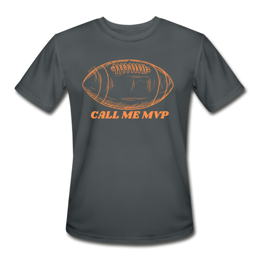 Dry Fit Football Tee - charcoal