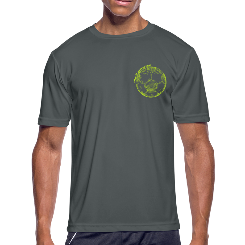 Dry Fit Neon Soccer Tee - charcoal