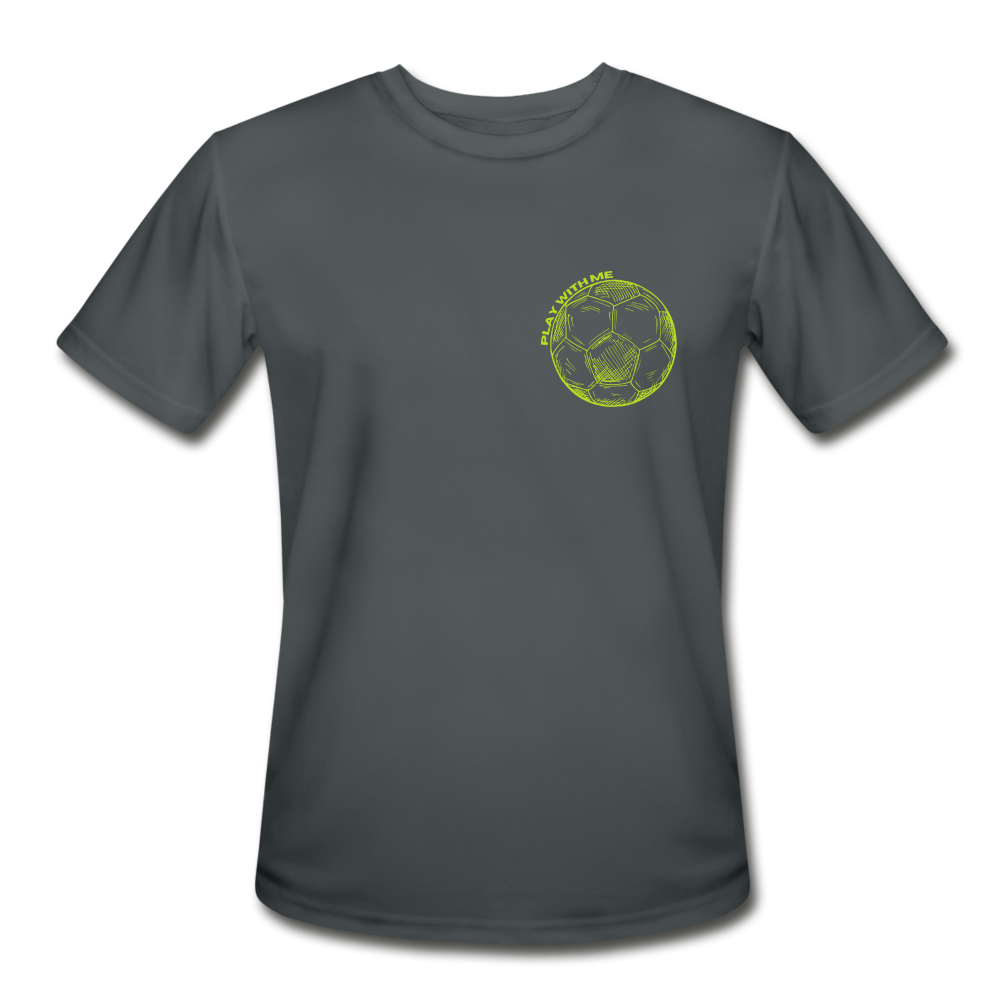 Dry Fit Neon Soccer Tee - charcoal