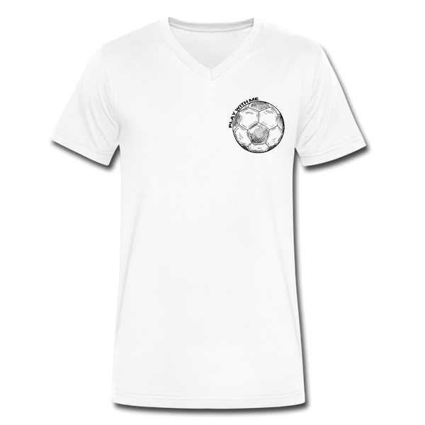 Premium V-Neck Soccer Tee - white