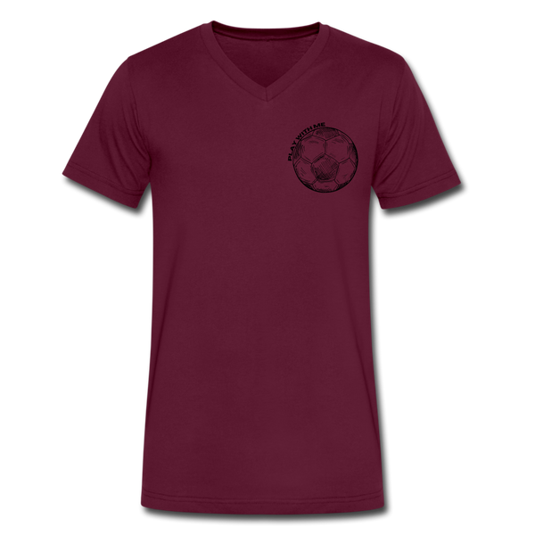 Premium V-Neck Soccer Tee - maroon