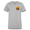 Premium V-Neck Burger Tee - heather gray