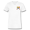 Premium V-Neck Pride Tee - white