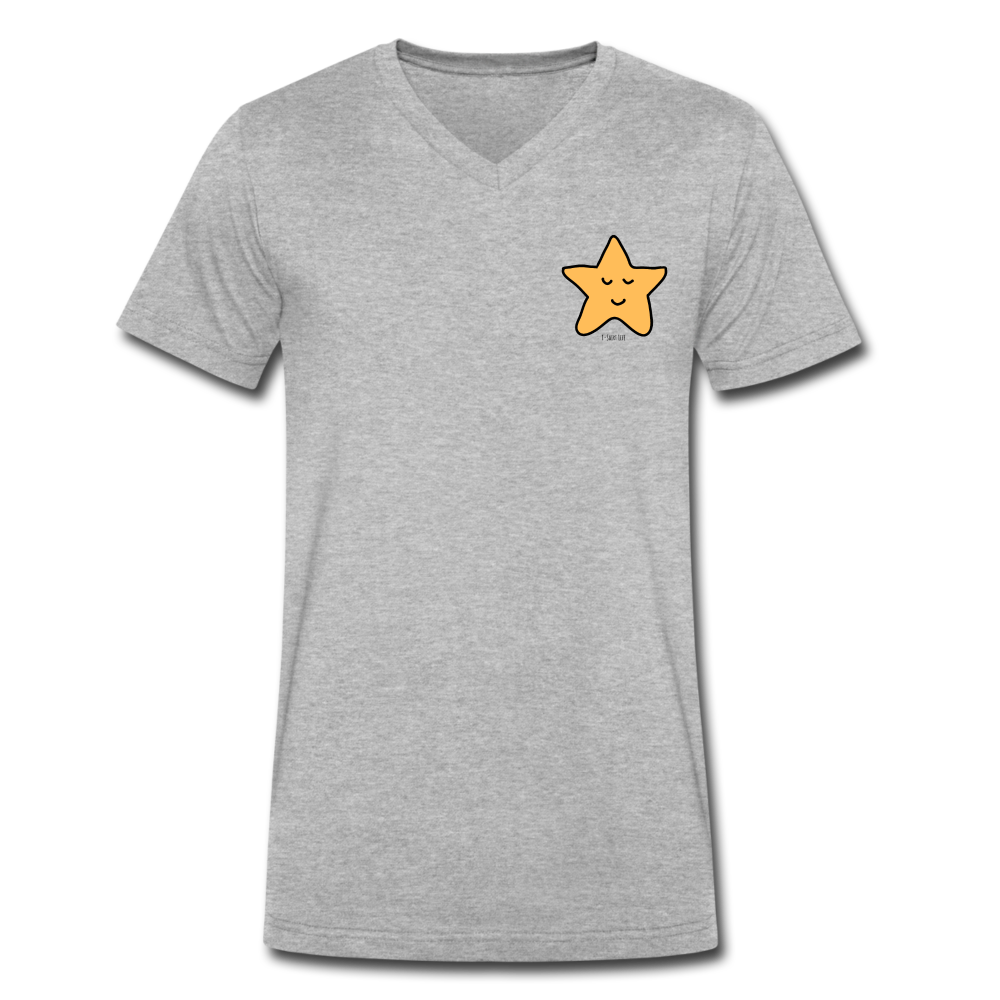 Premium V-Neck Starfish Tee - heather gray