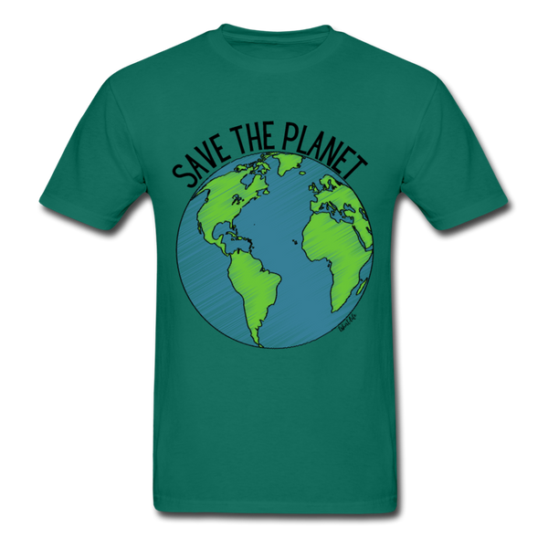 Save The Planet Tee - petrol