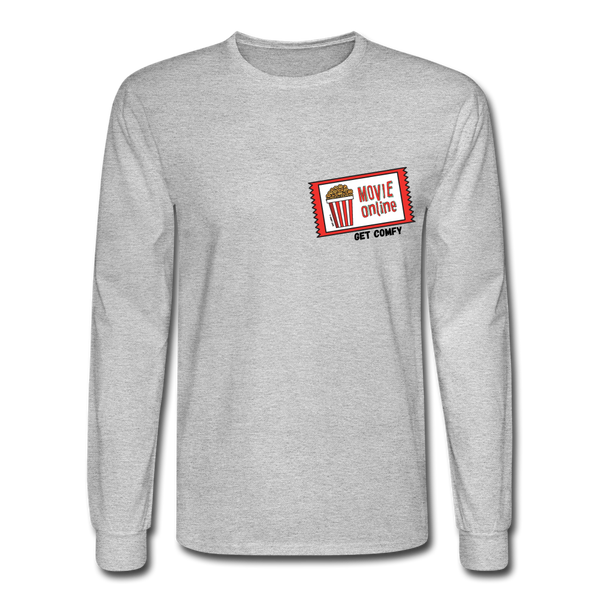 Online Movie Long Sleeve Tee - heather gray