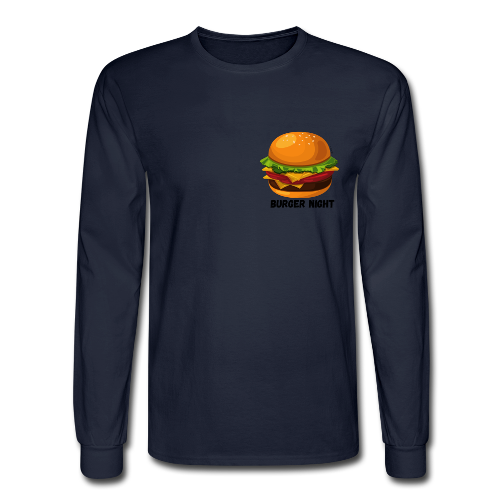 Burger Night Long Sleeve - navy