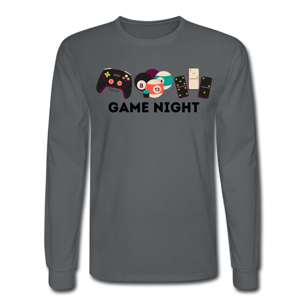 Game Night Long Sleeve - charcoal