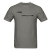Love and Affection Tee - charcoal