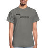 Love and Affection Tee - charcoal