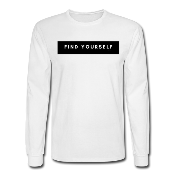 Find Yourself Long Sleeve - white